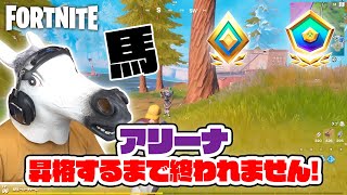 【フォートナイト】負けすぎて馬れ変わりました… アリーナ昇格するまで終われません！