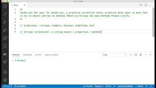 Are strings primitives or objects in javascript?