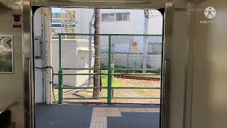 鶴見線205系1100番台　ドア開閉　武蔵白石駅