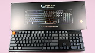 Keychron K10 Mechanical Keyboard Unboxing / REVIEW #keychron #mechanicalkeyboard