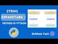 (MM) String Expandtabs( )  method in python