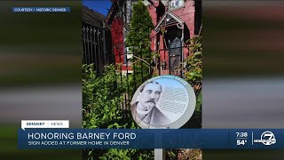 Honoring Barney Ford with historic marker in Denver