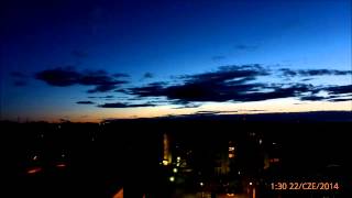 The Midsommer Night in Trollhättan, The June Solstice time lapse