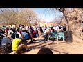 A cross section of mourners at the funeral of Mary, Brilliant and Sarah in Kariangwe