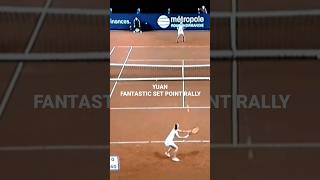 YUE YUAN FANTASTIC SET POINT RALLY #shorts