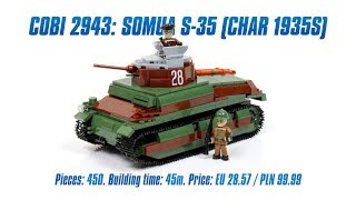 [COBI 2493] Somua S-35 (Char 1935s) review \u0026 speed build