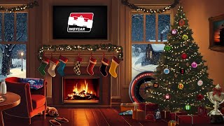 INDYCAR SERIES Holiday Yule Log 🔥 | 1 HOUR of race day sounds and festive vibes