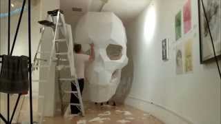 Crania Geodesica skull installation timelapse