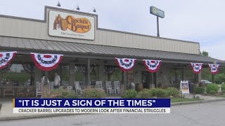 Cracker Barrel upgrades to modern look after financial struggles