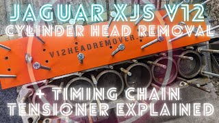 Jaguar XJS V12 Cylinder Head Removal + Timing Chain Tensioner