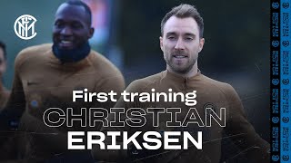 CHRISTIAN ERIKSEN'S FIRST TRAINING SESSION AT INTER! | #WelcomeChristian