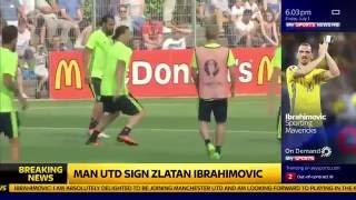 Sky Sports Official - Zlatan Signs for Manchester United