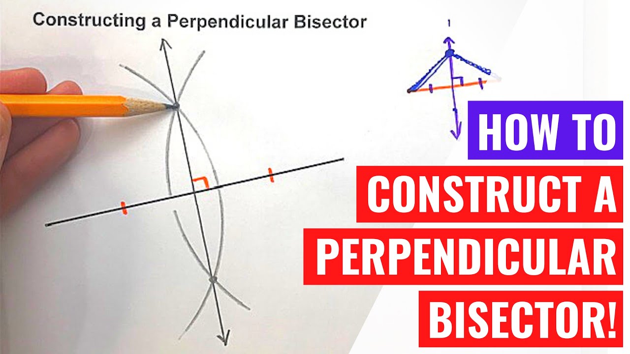 Constructing A Perpendicular Bisector Youtube