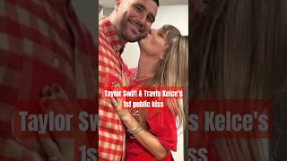 Taylor Swift & Travis Kelce share 1st kiss after Kansas City Chiefs win #taylorswift #traviskelce