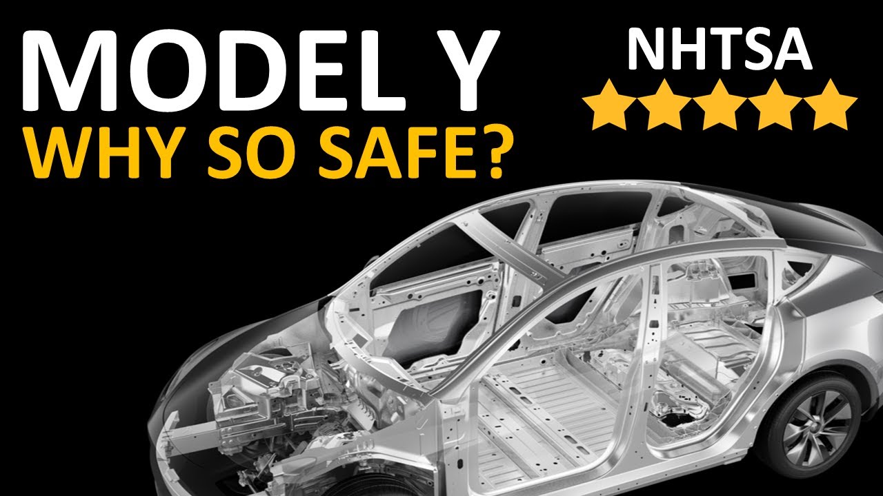 Why The TESLA MODEL Y Is So Safe & Received A 5-Star NHTSA Rating - YouTube