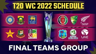 T20 World Cup 2022 Schedule | T20 WC Groups 2022 | IND, PAK, AUS, SL, NZ | Dr. Cric Point