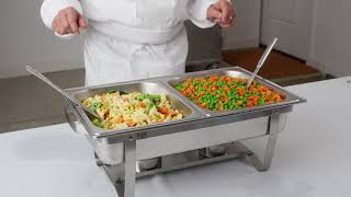 Setting Up a Standard Chafing Dish for Buffet Service