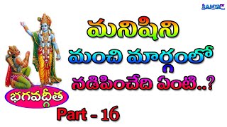 మనిషిని మంచి మార్గంలో నడిపించేది ఏంటి..? | భగవద్గీత | Krishna Bagawad Geetha In Telugu | Part-16