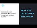 React interview questions and answers | React Interview  | React Mock Interview 2022