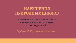 Нарушения природных циклов. Как обезопасить себя в такое время.