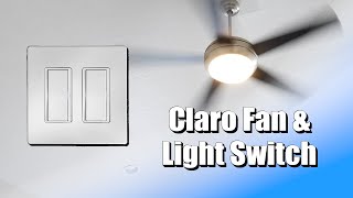 Wiring Caséta Claro Smart Switches for Fan Light \u0026 Fan Control