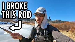 A Broken Rod and an Amazing Fish! (Tenkara Fly Fishing)