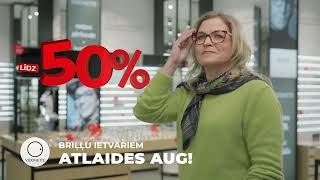 Briļļu ietvariem izpārdošana! Atlaide līdz 50%!