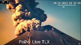 Popocatépetl Volcano: HUGE Sunrise Eruption Feb 5, 2023 Mexico