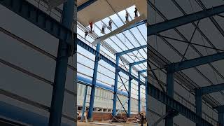 Color steel tile ceiling installation process- Good tools and machinery make work easy