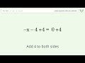 Solve 1-1x-2-3=0: Linear Equation Video Solution | Tiger Algebra