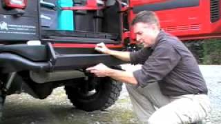 AEV JK Rear Bumper Tire Carrier Install Pt 1