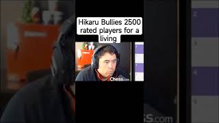 Hikaru bullying 2500 rated players #chess #shorts