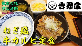 【気まグルメ】吉野家「ねぎ塩牛カルビ定食」特製ねぎ塩ダレでご飯が進みます - No. 1320