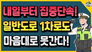 내일부터 (7월 21일) 집중단속! 일반도로 1차로도 마음대로 못 간다! 과태료 6만원!