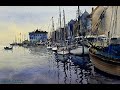 How to paint boat in watercolor