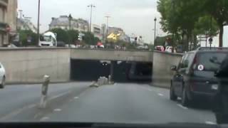 pont de l`alma Tunnel in paris where princess diana died (east bound)