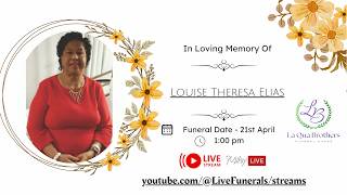 Funeral of the late Louise Theresa Elias of Gouyave Estate St. John, who resides in the US.