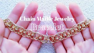 [Quick] 初心者向け！Seria x CanDo丸カンde作るチェインメイルブレスレット / How to make Chain Maille Jewelry 59 / 日系百圓店金屬圈編織手鍊