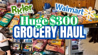 $300 😱 Grocery Haul! Stocking the Fridge, Freezer and Pantry