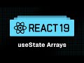 React 19 Tutorial - 25 - useState with Arrays