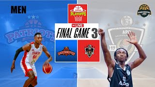 🔴LIVE. #betPawaPlayoffs 2024: FINALS GAME 3: PATRIOT BBC vs APR BBC