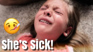 SHE'S SICK AND CONTAGIOUS! - VERY EMOTIONAL / SHE GOT SENT HOME FROM SCHOOL IN TEARS