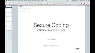 IIITD Secure Coding C++ Rule: FIO51CPP