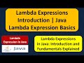Lambda Expressions Introduction | Java Lambda Expression Basics | Lambda expression in Java