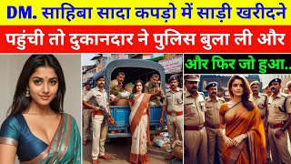 सादा कपड़ों में DM. मैडम साड़ी खरीदने पहुंची; तो दुकान वाले ने पुलिस बुला ली और फिर ..@prajadham