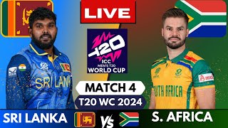 🔴 Live: Sri Lanka vs South Africa T20 World Cup 2024 Match 2 | Live Cricket Match Today, SL vs SA