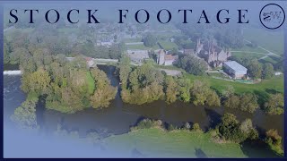 The River Thames \u0026 Mapledurham House, Purley-on-Thames (4K) | Stock footage