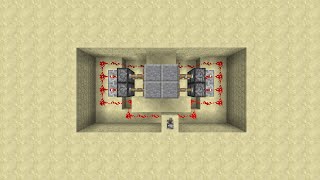 Completely Concealed 2x2 Jeb Door Hidden Inside Pistons