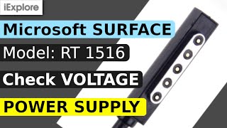 Microsoft SURFACE 1 RT 1516 | HOW TO test a TABLET POWER SUPPLY check | NO POWER | E1 P2