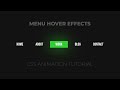Awesome CSS Menu Hover Effects | CSS Animation Tutorial